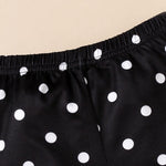 Baby Girl Lace Collar Romper & Polka Dot Pants - PrettyKid