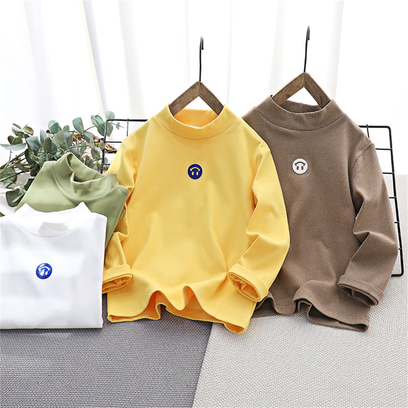 Wholesale Kid Solid Color Long Sleeve T-shirt in Bulk - PrettyKid