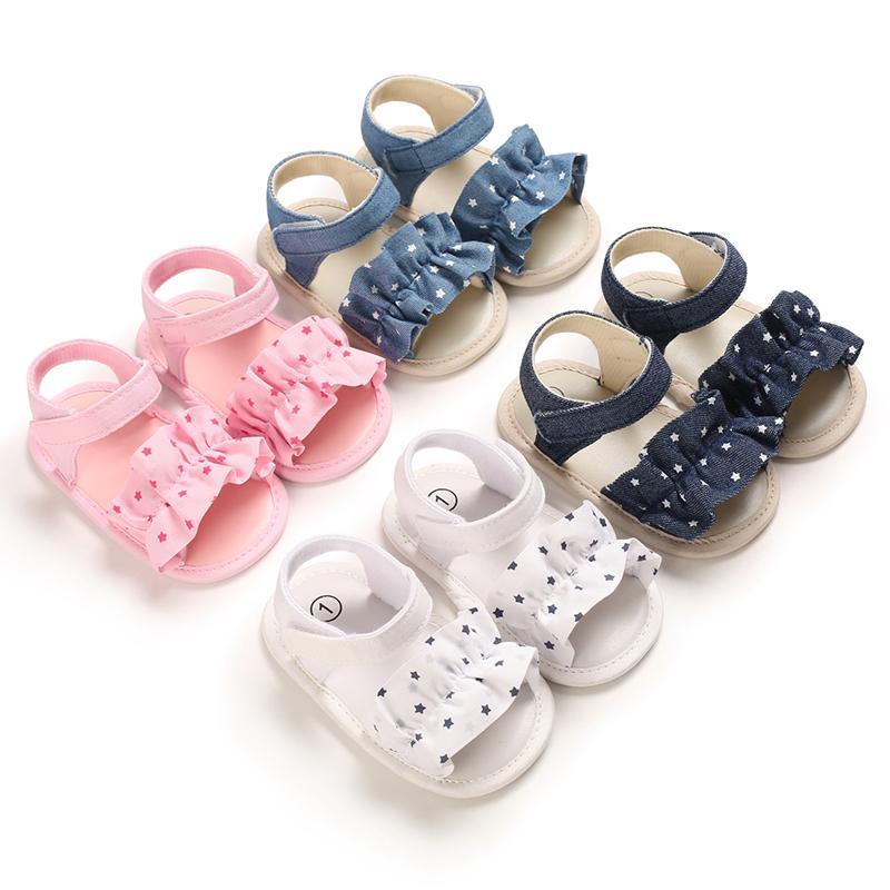 Velcro Ruffle Baby Shoes - PrettyKid