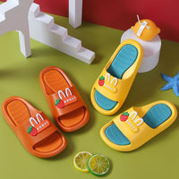 wholesale kids boutique clothing Kid Girl Cartoon letter Pattern Non-slip Slippers Wholesale - PrettyKid