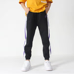 4-12Y Colorblock Bungee Embroidered Kids Sweatpants Wholesale Kids Boutique Clothing - PrettyKid