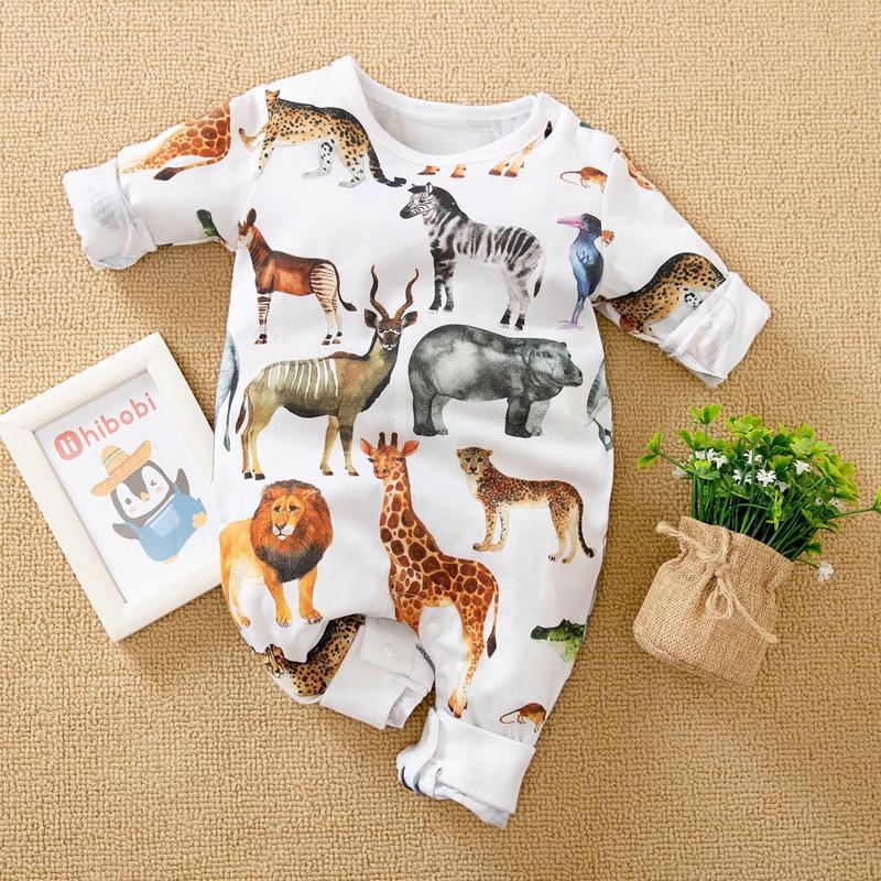 Animal Pattern Jumpsuit for Baby Boy - PrettyKid