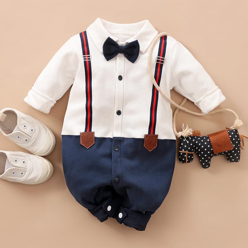 Gentlman Overall Jumpsuit for Baby Boy Wholesale children's clothing - PrettyKid