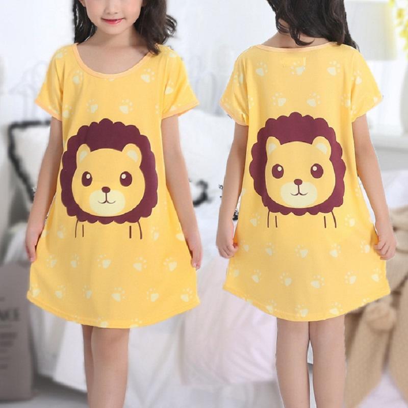 Cartoon Design Pajamas Dress for Girl - PrettyKid