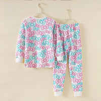 2-piece Cartoon Pattern Pajamas Sets for Girl - PrettyKid