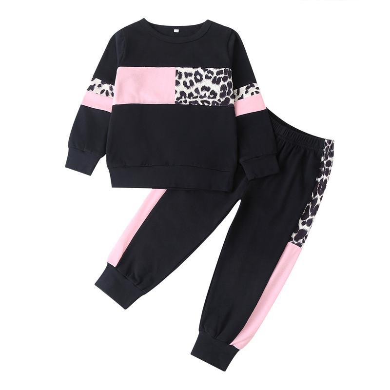 2-piece Leopard Sweatshirts & Leopard Pants for Toddler Girl - PrettyKid