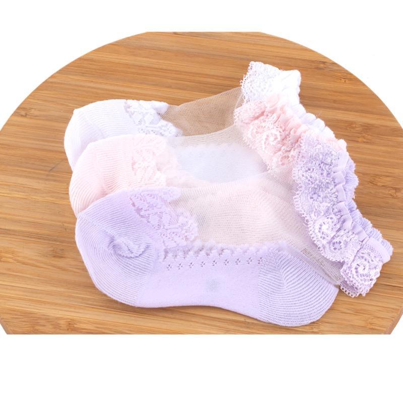 Lace Ruffled Breathable Socks Wholesale children's clothing - PrettyKid