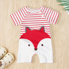 Fox Print Bodysuit for Baby Wholesale children's clothing - PrettyKid