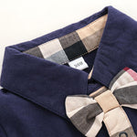 High Quality Cotton Classic Plaid Short-sleeve Bodysuit Children's clothing wholesale - PrettyKid