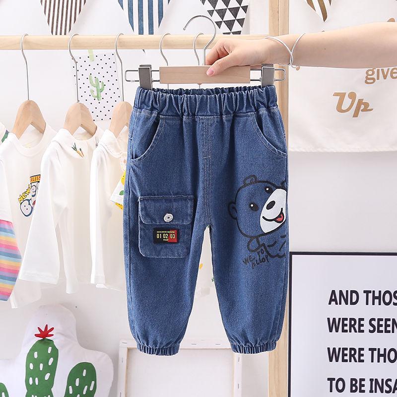 Bear Pattern Jeans for Children Boy - PrettyKid