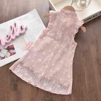 Toddler Girl Lace Cheongsam Dress Children's Clothing - PrettyKid