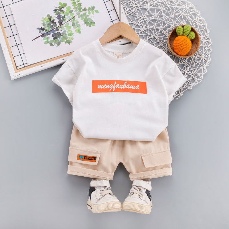 9months-4years Toddler Boy Sets Children's Clothing Two-Piece Suits Casual Summer Clothes - PrettyKid