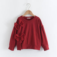 Bowknot Sweatshirt for Toddler Girl - PrettyKid