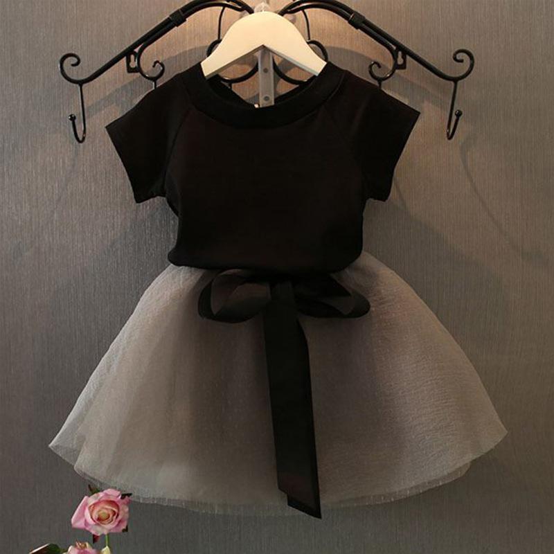 Casual Patchwork Tulle Dress for Toddler Girl Wholesale children's clothing - PrettyKid