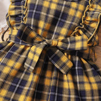 Baby Girl Plaid Ruffle Dress - PrettyKid