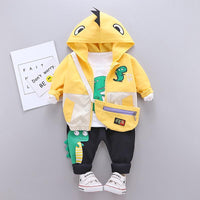 2-piece Cartoon Design Hooded Coat & Pants for Children Boy - PrettyKid