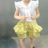 2-piece Ruffle Short Sleeve Shirt & Shorts for Toddler Girl - PrettyKid