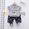 Toddler Boy Dog Pattern T-shirt & Star Pattern Shorts Wholesale Children's Clothing - PrettyKid