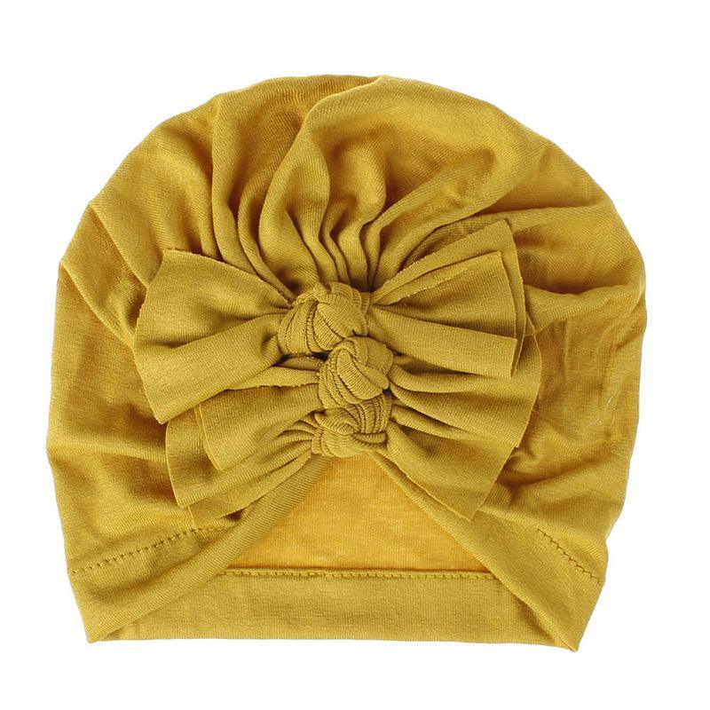 Cute Bownot Decoration Ruffled Head Cap - PrettyKid