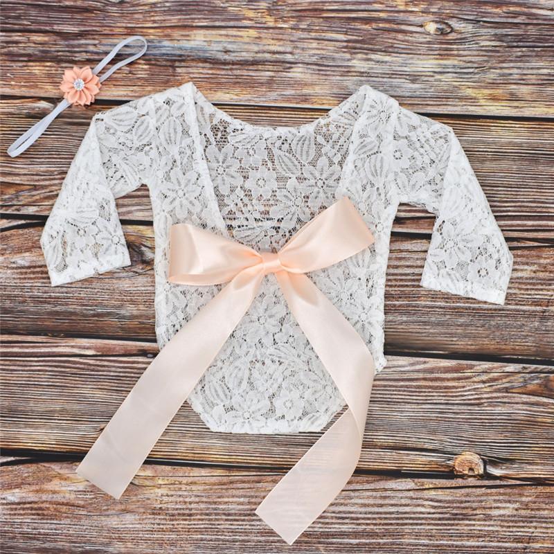 Solid Lace Baby Photographic Clothing - PrettyKid