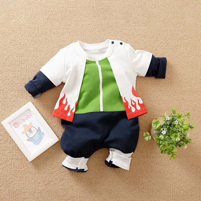 Flame Printed Jumpsuit for Baby Boy - PrettyKid