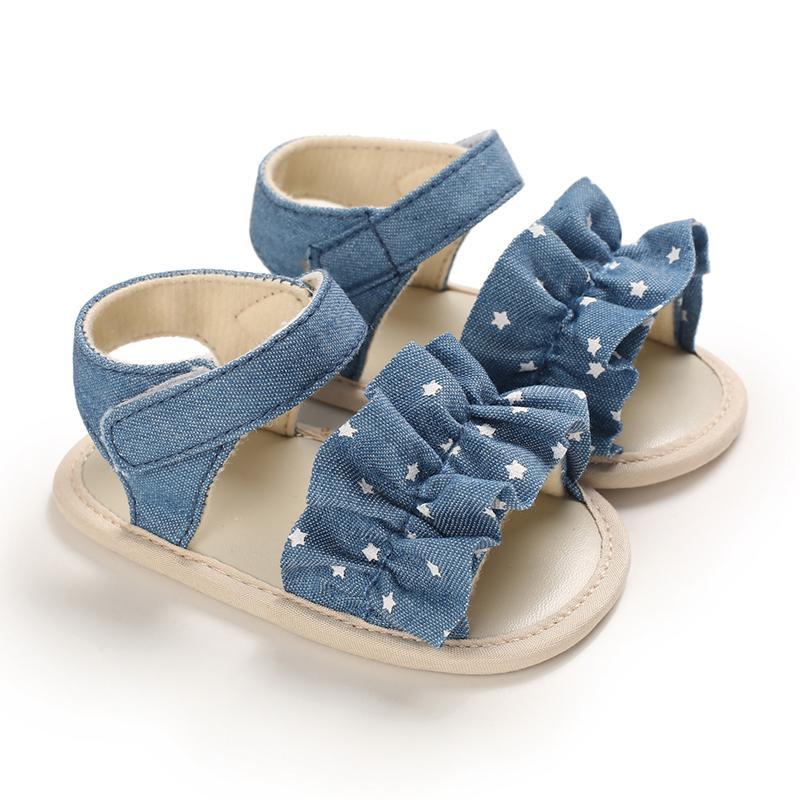 Velcro Ruffle Baby Shoes - PrettyKid