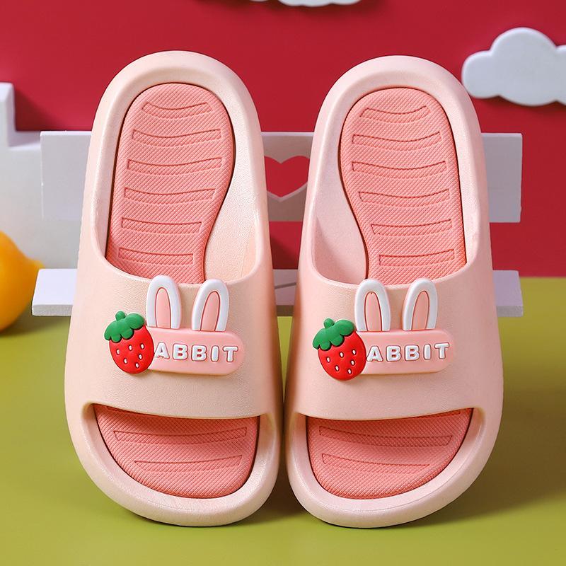 wholesale kids boutique clothing Kid Girl Cartoon letter Pattern Non-slip Slippers Wholesale - PrettyKid