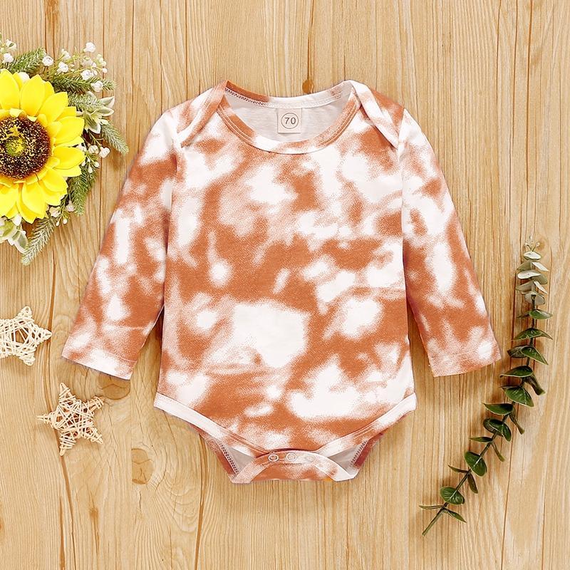 Fashion Long-sleeve Tie-dye Bodysuit Wholesale children's clothing - PrettyKid