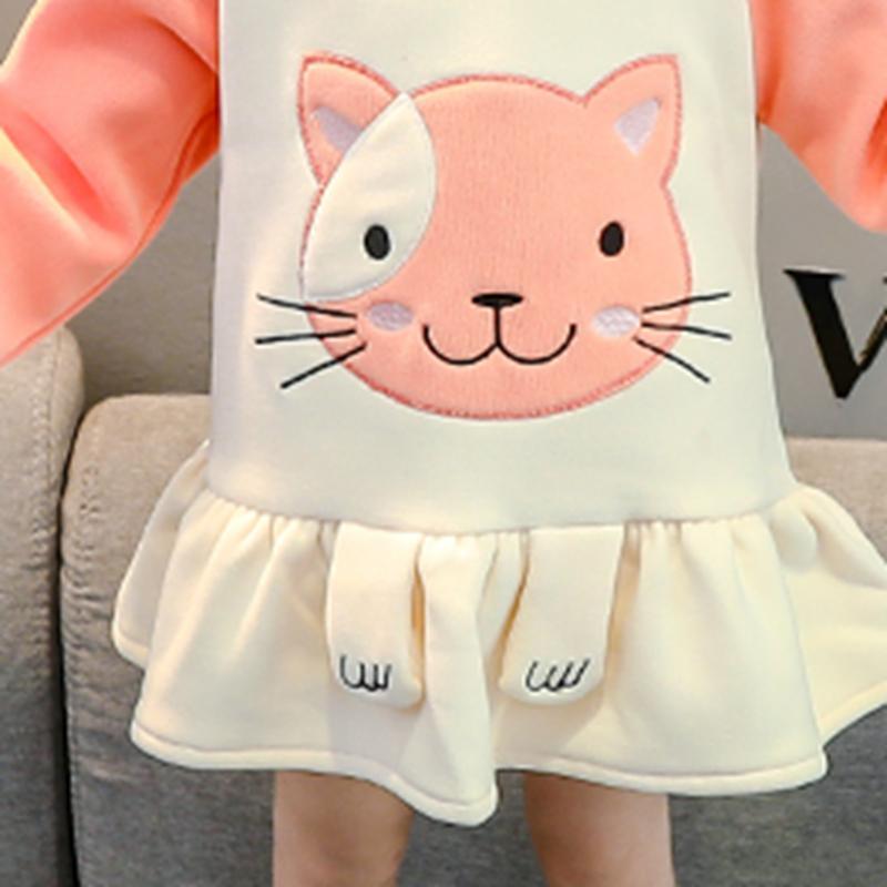 Cat Pattern Dress for Toddler Girl - PrettyKid