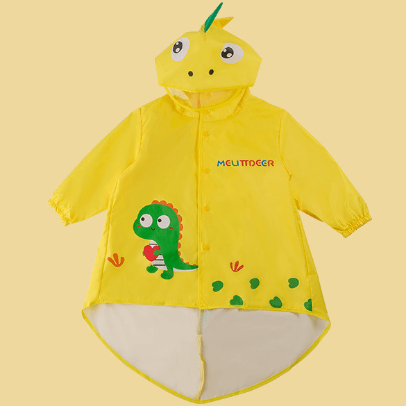 Children's Raincoat Cartoon Dinosaur Cloak-style Rain Gear Kids Clothing Distributor - PrettyKid