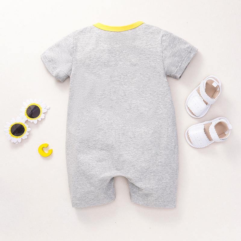 Baby Boy Elephant Print Bodysuit - PrettyKid
