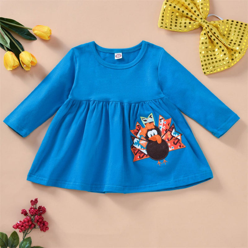 Wholesale Toddler Girl Thanksgiving Day Solid Top & Boho Pants Blouse Set in Bulk - PrettyKid