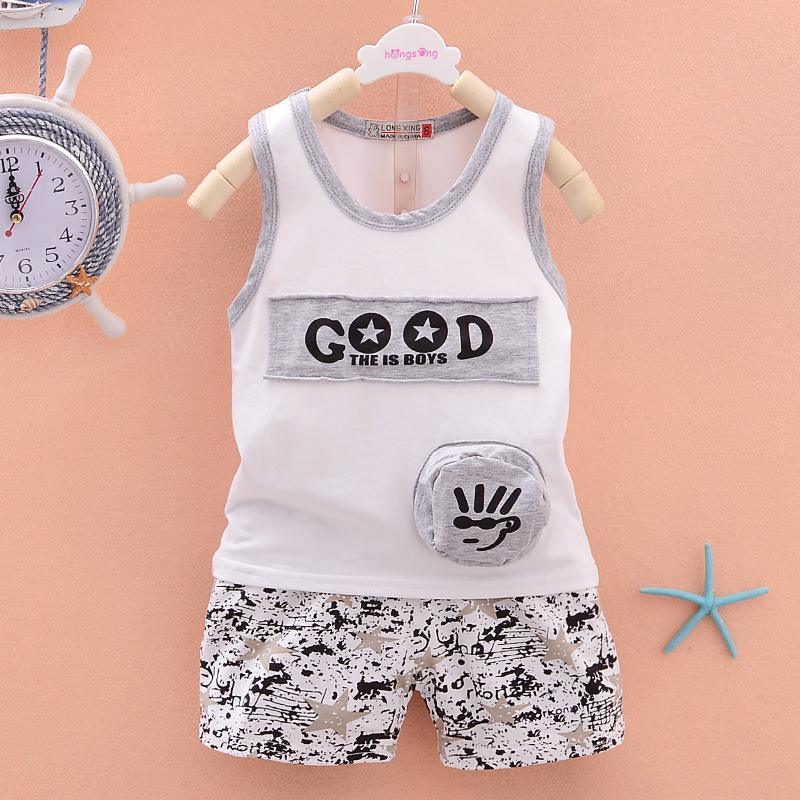 2PCS Fashion Sport Design Top and Pants - PrettyKid