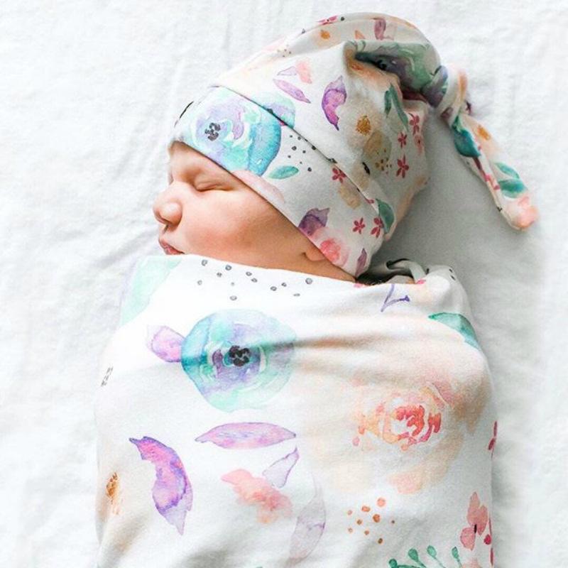 2-piece Baby Sleeping Bag Cap Set - PrettyKid