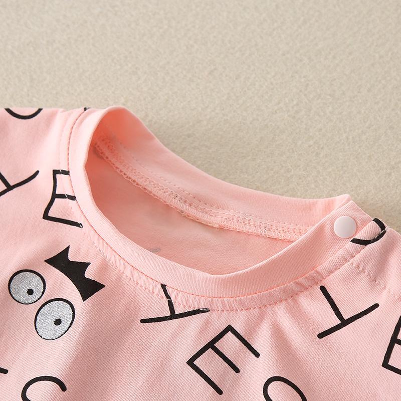 Letter Pattern Bodysuit for Baby - PrettyKid