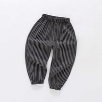 Toddler Girl Vertical Stripes Thin Mosquito Pants Wholesale Children's Clothing - PrettyKid