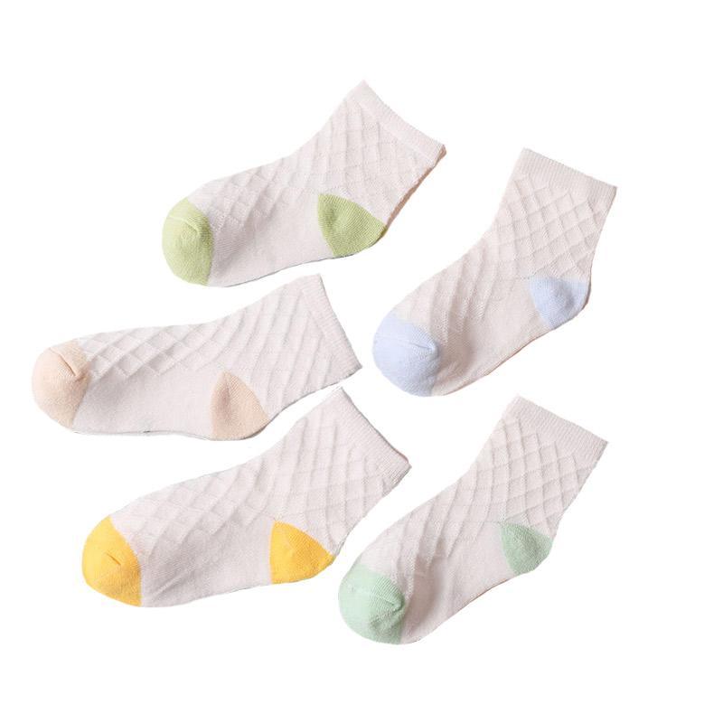 5-piece Cotton Mesh Socks - PrettyKid