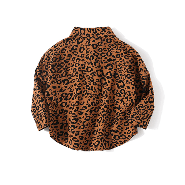 Toddler Kids Boys Leopard Print Shirt - PrettyKid