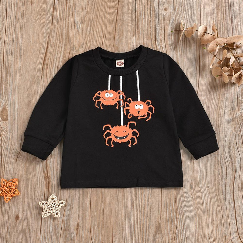 Baby Unisex Cartoon Long Sleeve Crew Neck Top Baby Wholesale Suppliers - PrettyKid