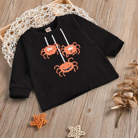 Baby Unisex Cartoon Long Sleeve Crew Neck Top Baby Wholesale Suppliers - PrettyKid