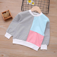 2-piece Color-block Sweatshirts & Pants for Toddler Girl - PrettyKid