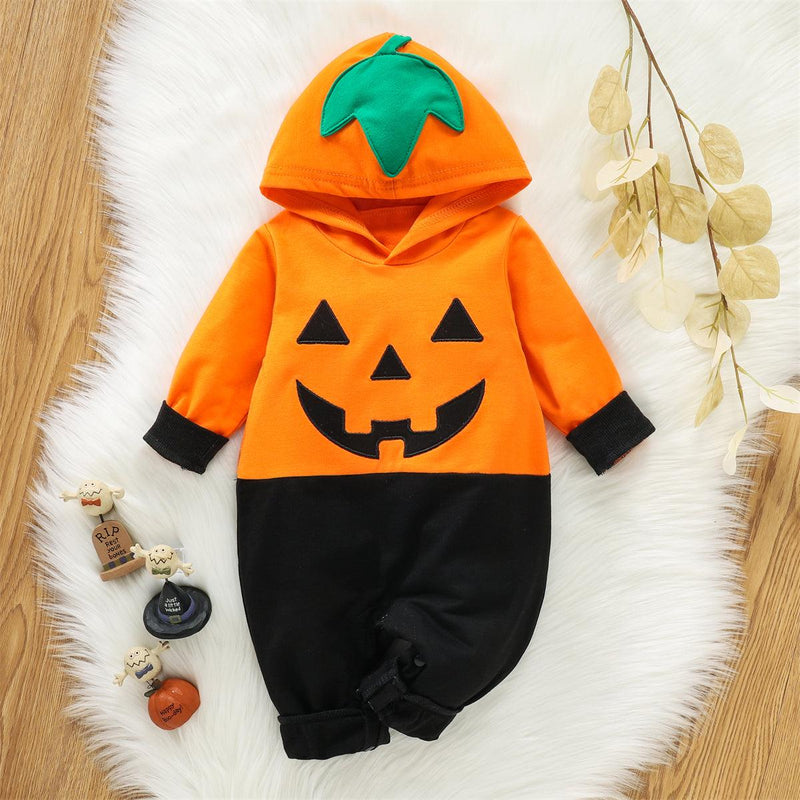 Halloween Baby Boys Hooded Long Sleeve Jumpsuit Wholesale Baby Clothes Near Me - PrettyKid