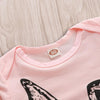 Cute Rabbit Pattern Long-sleeve Bodysuit and Pants Set Wholesale children's clothing - PrettyKid