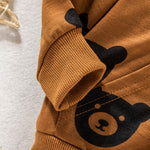 Wholesale Baby Regular Casual Cute Bear Print Casual jacket in Bulk - PrettyKid