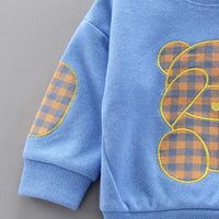 2-piece Bear Pattern Sweatshirts & Pants for Children Boy - PrettyKid