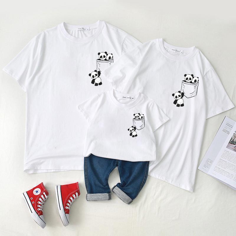 Family wear baby crawl wear short - sleeved t - shirt summer wear Wholesale children's clothing - PrettyKid