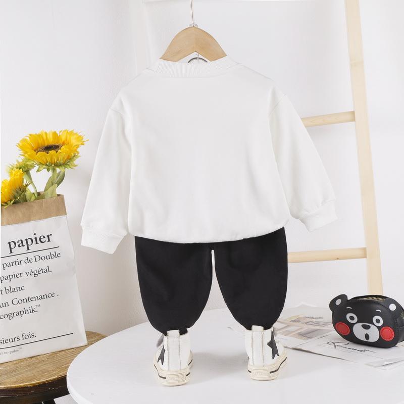 2-piece Cartoon Design Sweatshirts & Pants for Children Boy - PrettyKid