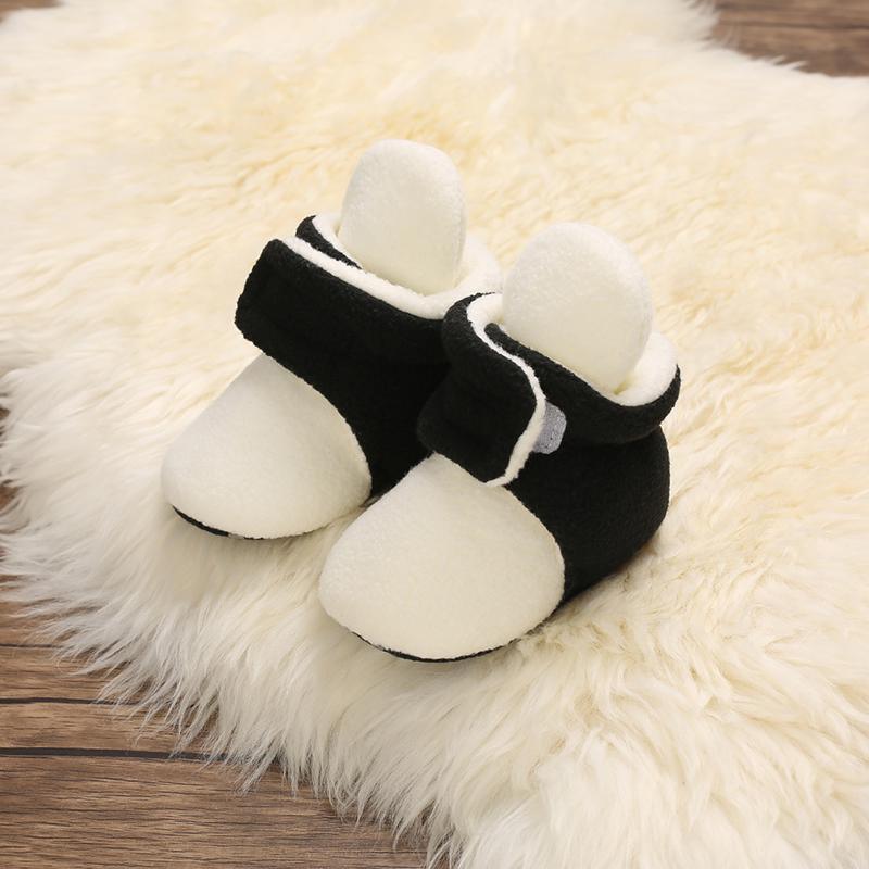 Velcro Design Cotton Fabric Baby Shoes - PrettyKid