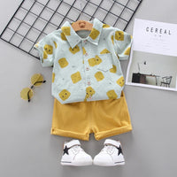 Toddler Boy Biscuit T-shirt & Shorts Wholesale Children's Clothing - PrettyKid