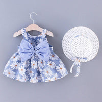 2-piece Pretty Dress with Hat Wholesale children's clothing - PrettyKid